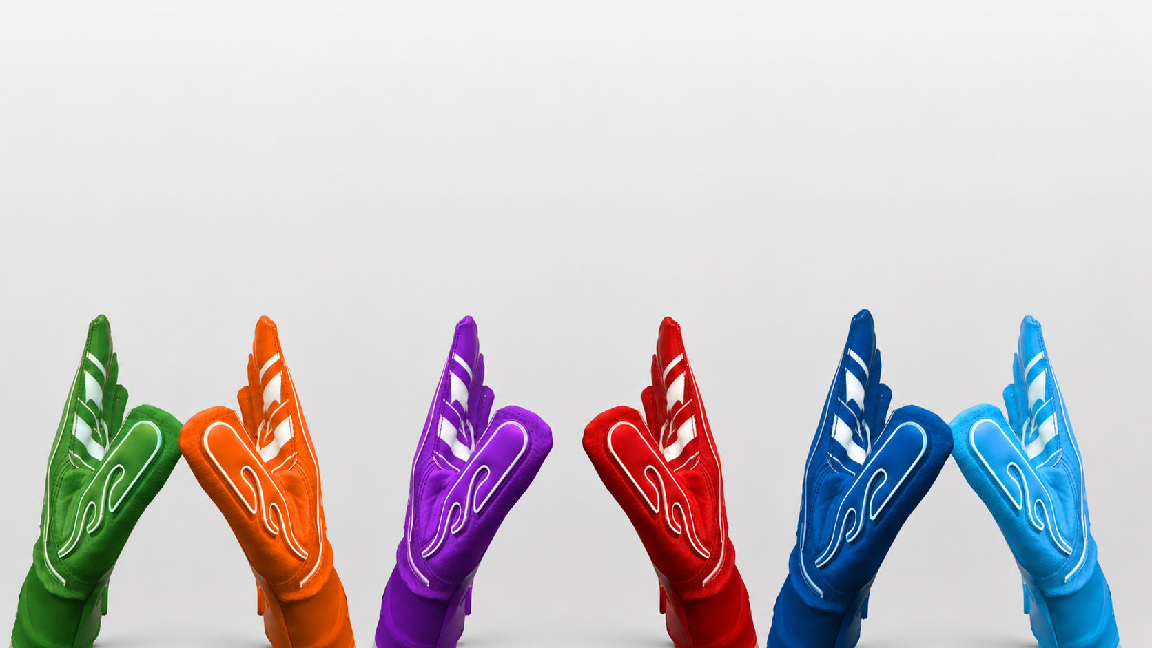 Colorful Doctor Swag Grip football gloves